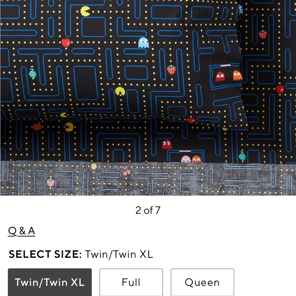 Pottery Barn Pac Man Sheet Set Twin/Twin XL